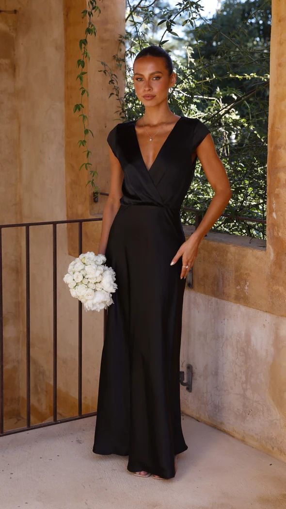Women's new satin solid color V-neck sexy fishtail skirt wedding party long dress dress_ecoleips.com