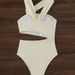Women's Clothing Pure Color Sexy Hollow Swimsuit High End Durable One Piece Swimsuit_ecoleips.com