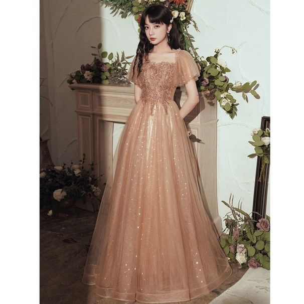 plus Size Evening Gowns Elegant Slimming Bridesmaid Dresses Emcee Dresses for Graduation Parties And Coming of Age Ceremonies 2026 New Styles_ecoleips.com