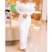 Beaded Hip Evening Dress – Sexy Long Skirt Wedding & Party Gown (White/Black, S-XL)_ecoleips.com