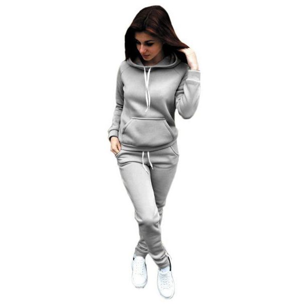 New Women's Fleece Tracksuit Set 2024 Comfortable Warm Sportswear for Women Direct Factory Sales_ecoleips.com