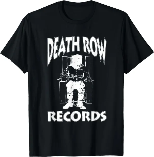 Women's T-Shirts Official Death Row Records Classic Logo T-Shirt_ecoleips.com
