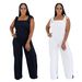 Women's Casual Striped Jumpsuit Wide Leg Fashion C7698 Strap Jumpsuit_ecoleips.com