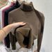 Premium High-Neck Fleece-Lined Sweater For Women - Ultra-Warm Winter Thermal Top With Plush Velvet Inner, Slim Fit, Elegant Solid Colors_ecoleips.com