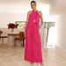 Women's Elegant Two-Piece Suit Solid Color Round Neck Vest And Wide Leg Pants Set Hot Selling_ecoleips.com