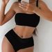 Slimming High-Waist Two Piece Swimsuit for Women European And American Style Single Shoulder Metal Buckle Design New 2026_ecoleips.com