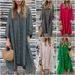 Women's Clothing Cotton And Linen Fashion Casual Long Sleeved Shirt Long Dress_ecoleips.com