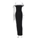 European And American Women's Fashion 2024 Autumn/Winter New Style Fashionable Sexy Off-Shoulder Ribbon Slim Fit Elegant_ecoleips.com