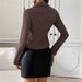 2025 New Women's Cardigan Button-Up Shirt With Turn-Down Collar And Bell Sleeves Long Sleeve Blouse For Women_ecoleips.com