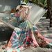 Bohemian Baroque Print Long Sleeve Flared Heavy Craft Dress For Women Summer Ethnic Style Beach Vacation_ecoleips.com