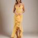 Fashion Design Women Sleeveless Dress Irregular Hem Mesh Suspender Dress Ruched See Through Mesh Casual Party Dress_ecoleips.com