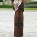 Muslim Dress Women Bohemian Linen Maxi Dress – Oversized Fit With Plaid Print & Asymmetrical Hem – Vintage Cotton-Blend Dress For Women (S-5xl)_ecoleips.com