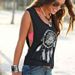 Cross-border European And American Spring/summer Women's Clothing, Round Disc Feather Print Pattern, Plus-size_ecoleips.com