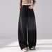 Women's Star Patterned Rhinestone Gradient Color Casual Pants Elastic Waist Wide Leg Sweatpants Street Style Cool Autumn Winter_ecoleips.com