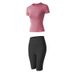 Women's Clothing Sports Tops Internet Celebrities Tight Fitting Slimming Short Sleeved T Shirts Yoga Clothes_ecoleips.com
