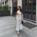 Summer Women's Elegant Polka Dot Sleeveless Slim Fit Fishtail Long Dress New Clothing_ecoleips.com