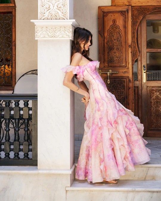 Women's Clothing Seaside Holiday Suspender Skirt French Ruffled Beach Dress Elegant Long Fairy Style Women's Clothing_ecoleips.com