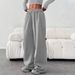 Women's Clothing Slim-Fit Straight Leg Pants – High Waist, Stretch Polyester, Minimalist & Versatile (S-XXL, Neutral Colors)_ecoleips.com