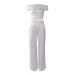 Women's One Shoulder Top + Long Pants Set_ecoleips.com