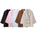 Aria Basics Cross-Border European And American Women's Clohing INS Ho-Selling Wrinkled Sui Jacke Casual Long Pans_ecoleips.com