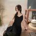 Gentle French Style V-Neck Lace Dress For Women In Summer 2025, Simple And Versatile Camisole Long Skirt, A-Line Skirt_ecoleips.com