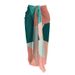 Women's Clothing Color Block One Piece Bikini Set Mesh Skirt Sexy Vacation Swimsuit_ecoleips.com