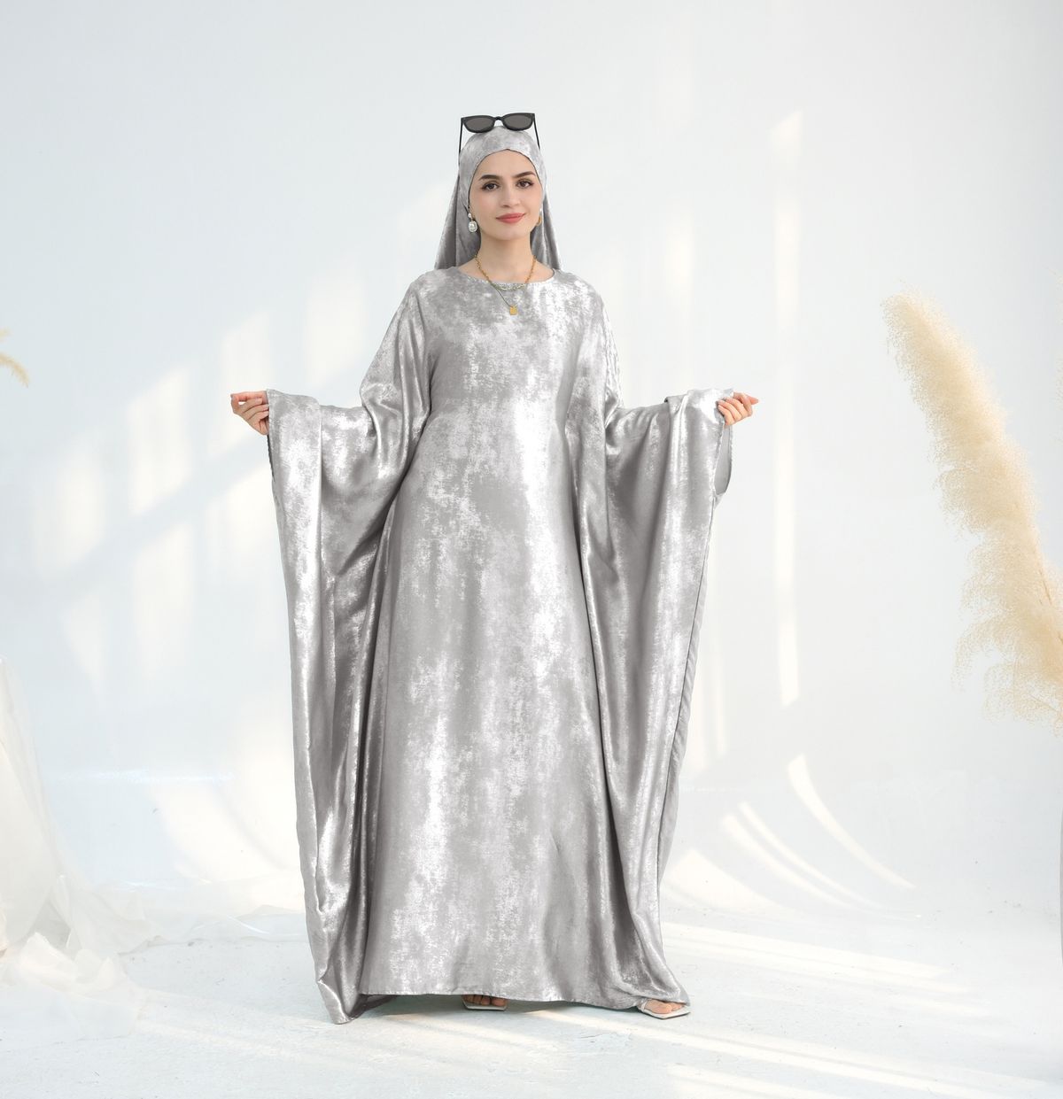 Women's Clothing Fashion Splicing Dubai Turkish Elegant Dress_ecoleips.com