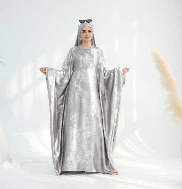 Women's Clothing Fashion Splicing Dubai Turkish Elegant Dress_ecoleips.com