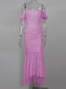 Mozision Off-shoulder Backless Sexy Evening Dress For Women Purple Sleeveless Strapless Ruched Bodycon Club Party Dress_ecoleips.com