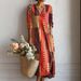 Women's plus Size V Neck Long Robe Dress Printed Design European American Style Independent Website Cross Border 2026 New_ecoleips.com