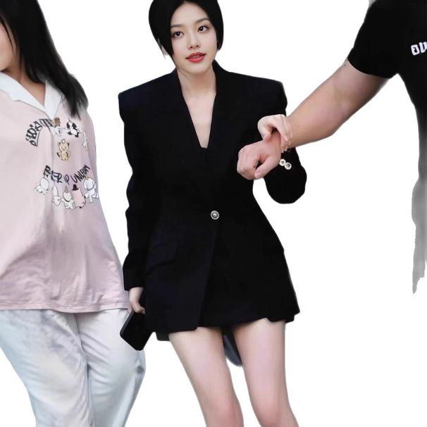 Celebrity-style Women's Blazer An Elegant Sophisticated Look, Stylish Chic For Spring And Autumn, With A Waist-cinching_ecoleips.com