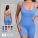 Women's Clothing One Piece Yoga Suit With Chest Pad Removable Back Breathable Casual Sports Body Shaping Jumpsuit_ecoleips.com