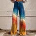 Women's Thin Anti-Denim Wide Leg Pants 3D Trendy Bell Bottom for Autumn Winter Hot Selling One Piece Casual Denim_ecoleips.com