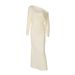 Hot-Selling Women's 2025 Summer New Fashion Slim Off-Shoulder Sleeve Versatile Long Dress Wholesale_ecoleips.com