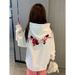 Women's High-End Hooded Fleece Lined Thick Sweatshirt Autumn/Winter American Trendy Brand Simple Casual Comfortable Top_ecoleips.com