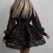 Women's Leopard Print Chiffon Long Sleeve Dress European American Street Style Lapel Puff Skirt Early Spring Cross Border Clothing_ecoleips.com