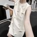 First Generation Thirteen Lines 2025 French Small Fragrant Style Summer Round Neck Sleeveless A-Line Slimming Dress For_ecoleips.com
