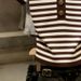 Women's Striped V Neck Short Sleeve Knit Top Slim Fit Button Down Spring Summer Design_ecoleips.com