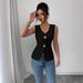 Women's Clothing Sleeveless Slimming Vest American Style Summer Fashion Elegant New Style Top_ecoleips.com