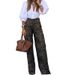 Women's Clothing Spring New Style Ladies Fashion Temperament Leopard Print Straight Casual Trousers_ecoleips.com