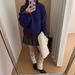 girl Korean Lazy Thick Pullover Sweater Women, New Autumn And Winter College Style Loose Versatile Knitted Top For Women_ecoleips.com