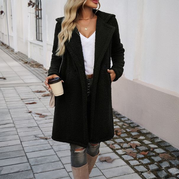Diyun 2024 Autumn Winter European And American Foreign Trade Elegant Casual Loose Hooded Knitted_ecoleips.com