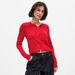 Aria Basics Aria Basics Cross-border Solid Color Knitted Cardigan, European And American 2025 Autumn New Round Neck Sweater, Thin Base Shirt For_ecoleips.com
