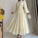 Women's Clothing Ladies Middle Eastern Muslim New Lace Lapel Robe Fashionable And Elegant Dress_ecoleips.com