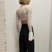 Aria Basics Aria Basics European And American Cross-Border Autumn New Sexy Hot Girl Hook Pattern See-Through Women's T-Shirt Fashion Slim Fit_ecoleips.com