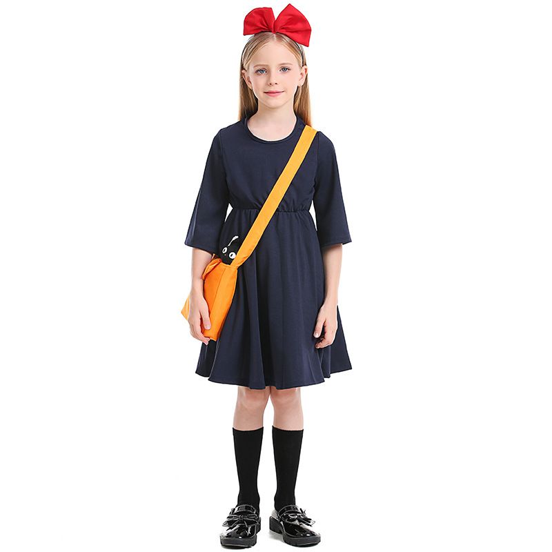 Halloween Costumes, Little Witch Cosplay Children's Photography Photo Costumes, Halloween Kiki Costumes Stage Performance_ecoleips.com