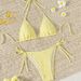 Women's Clothing Specialty Fabric Two Piece Bikini Set With Laces Regular Fit For Spring/Autumn/Summer Sexy Vacation Style Available_ecoleips.com