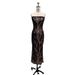 Women's Clothing Sexy Tube Top Off Shoulder Retro Sequins Elegant Evening Dress_ecoleips.com