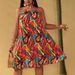 plus Size Fashion Women's Sleeveless Printed Dress European And American Style Vacation Skirt 2025 Foreign Trade Cross Border_ecoleips.com