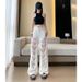 Women's American Style Retro Multi Pocket Patchwork Jeans Fashionable And Stylish Floor Length Pants New Spring Style_ecoleips.com